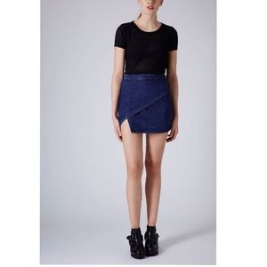 HOST PICK! topshop moto denim wrap skirt