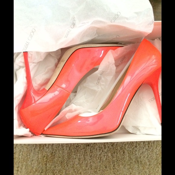 Authentic Jimmy choo size 10 flame heels