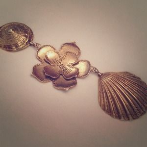 Just Cavalli gold tone seashell belt