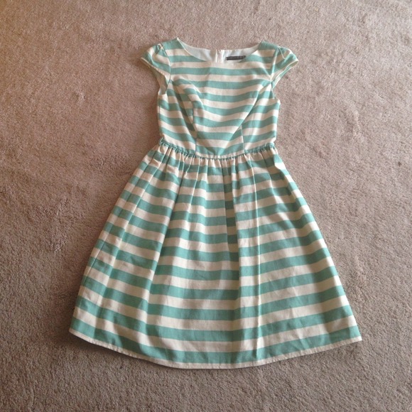 Aqua Striped Dress 🏮🚨on hold!