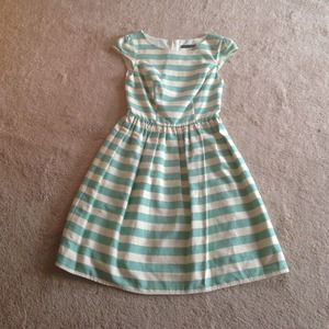 Aqua Striped Dress 🏮🚨on hold!