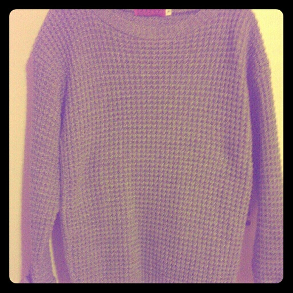 Gray knit sweater from boohoo