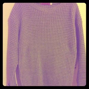 Gray knit sweater from boohoo