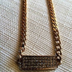 Gold Rhinestone Necklace