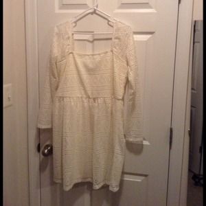 Ivory crochet dress New without tags
