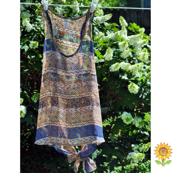 Aztec print top