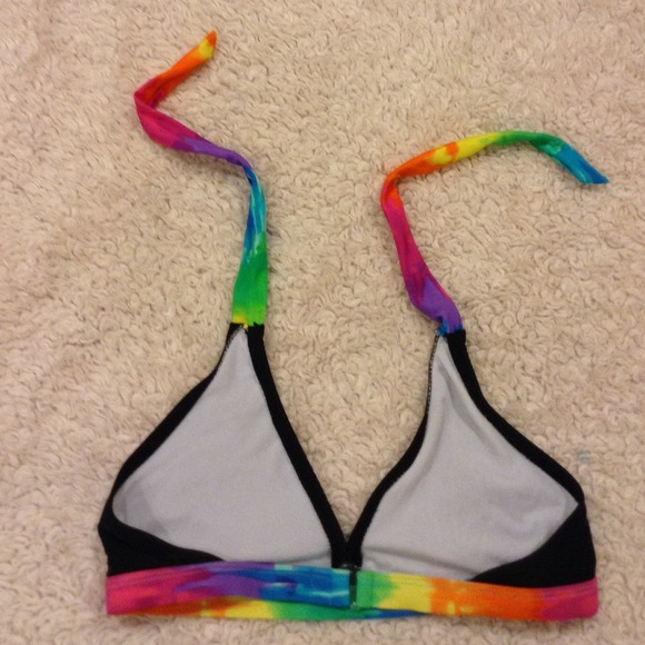 Rainbow Peace Bikini Top - Picture 4 of 4