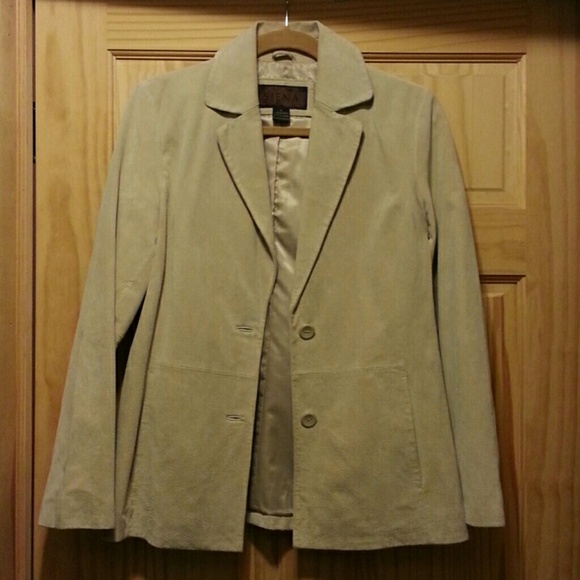Leather blazer