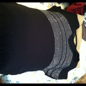 Lane Bryant black short sleeve top