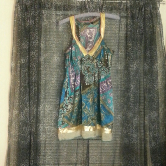 12/14 cute silk summer dress !
