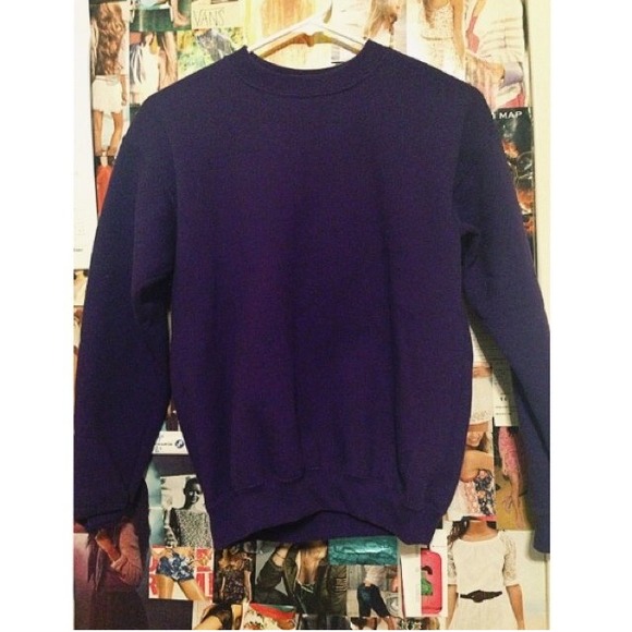 Purple Pullover Sweatshirt