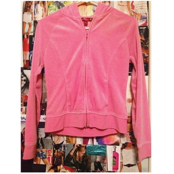 Baby Pink Velvet-Feel Trackjacket