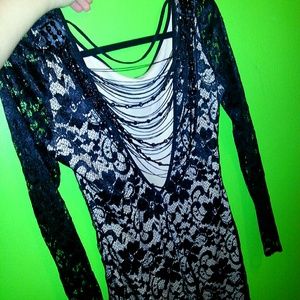 Fredricks of Hollywood Lace Dress with beaded back