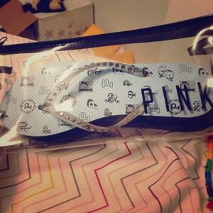 Victoria's Secret pink flip-flops