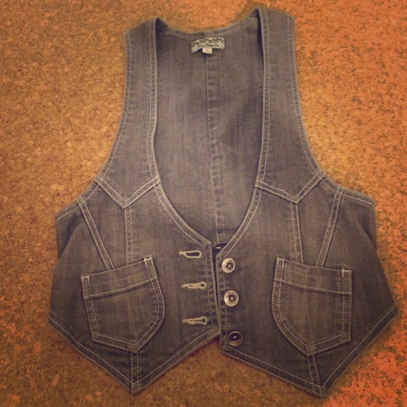 HH - Grey denim vest