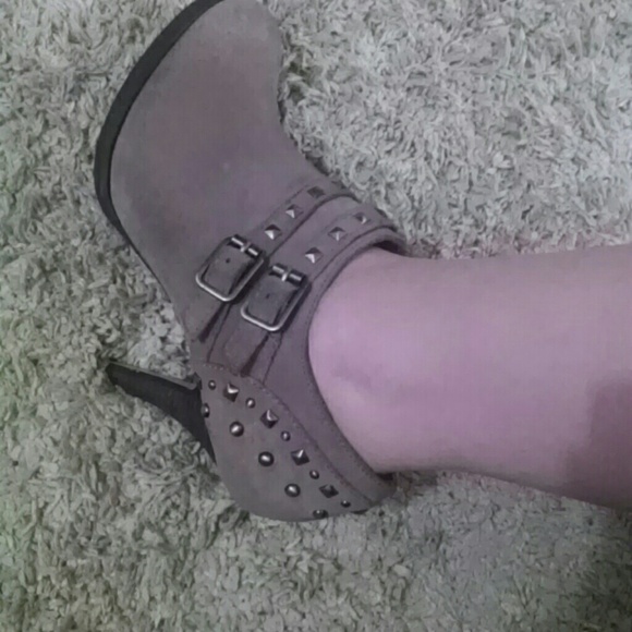Tan booties