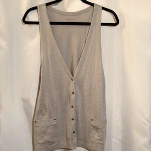 ✨SALE✨ EILEEN FISHER BOHO LINEN BUTTON DOWN VEST