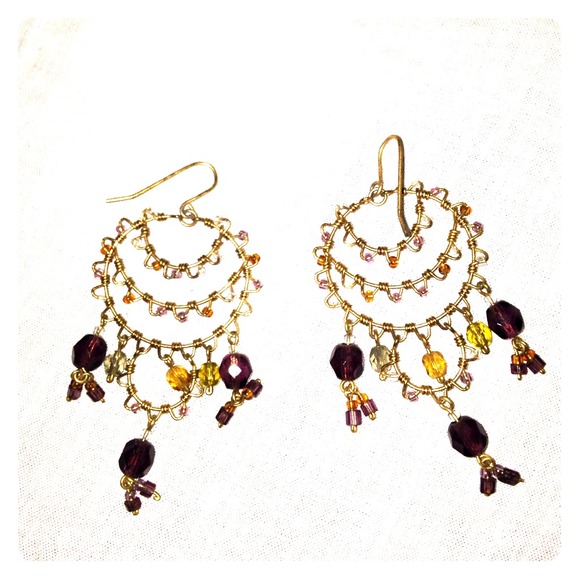 Handmade delicate statement earrings