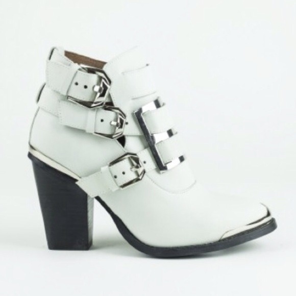 SOLD Jeffrey Campbell Hyatt Bootie in White