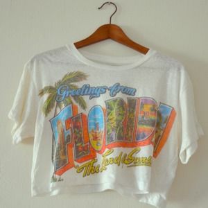Greetings crop top