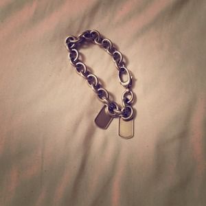 Gucci dog tag toggle bracelet
