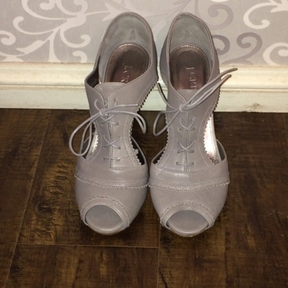 J Crew Grey Heels
