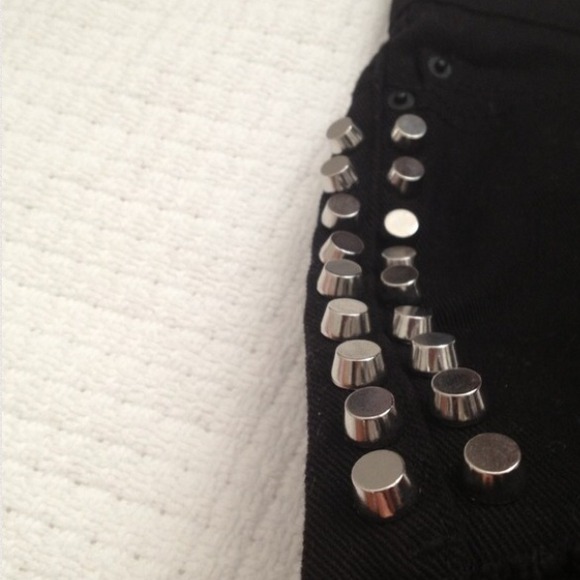 BDG High Rise Studded Denim Shorts - Picture 3 of 3