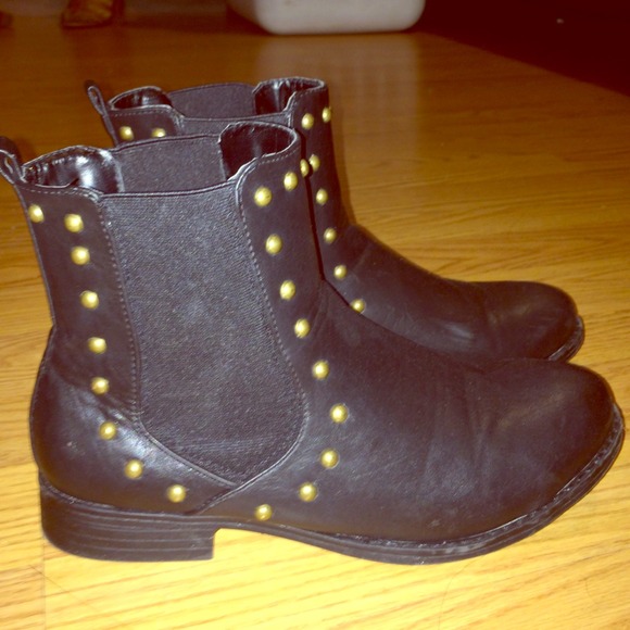 Studded ankle boots