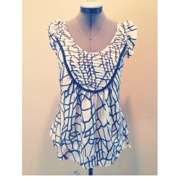 ANTHROPOLOGIE Printed Blouse