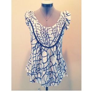 ANTHROPOLOGIE Printed Blouse