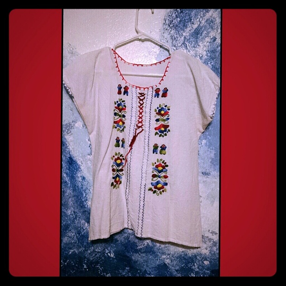 Handmade embroidered blouse