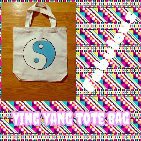 ☯Blue Ying Yang Tote Bag☯