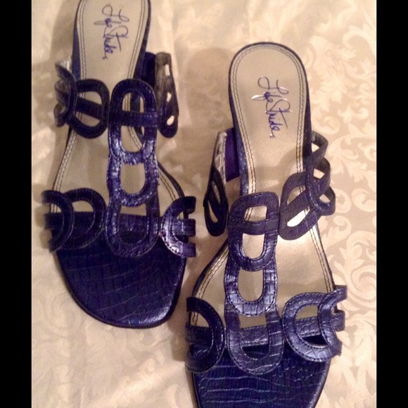 Blue sandals