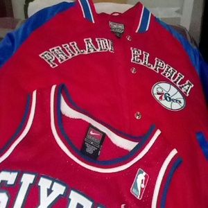Jacket and Jersey (Philadelphia 76ers) set