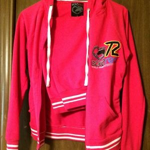 Ecko Red Capri hoody set