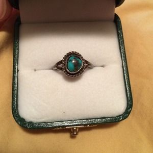 Silver & turquoise ring