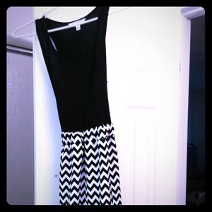 Black and white dress