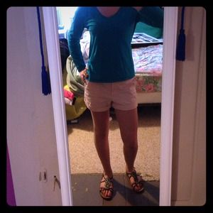 Bright blue long sleeve shirt