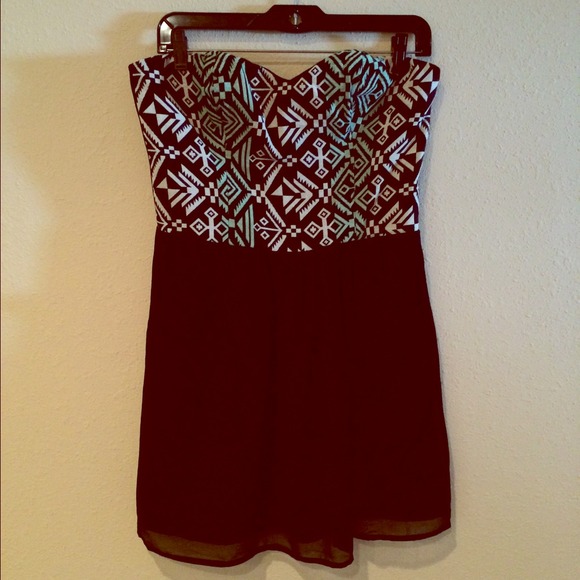 Sugar Lips tribal print sweetheart dress