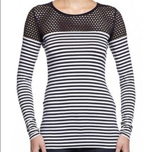 BAILEY44 Open net long sleeve top