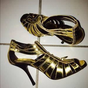 Gold BCBG Max Azria Heels