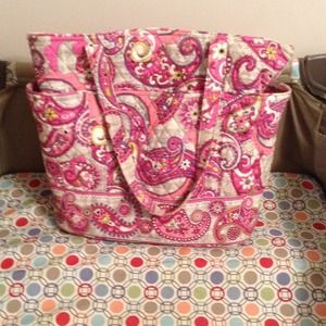 Vera Bradley "Plaid Meets Paisley" Tote