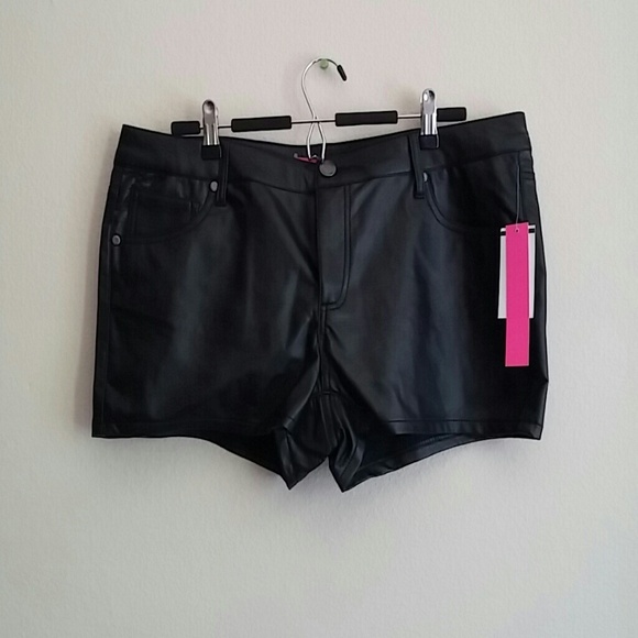 Faux Leather Shorts