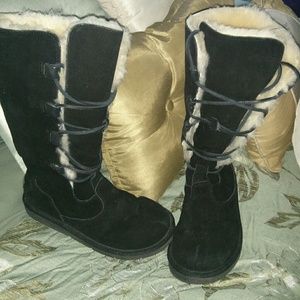 Ugg Knee High Fur Boots & Ugg fur Clogs Sz 7