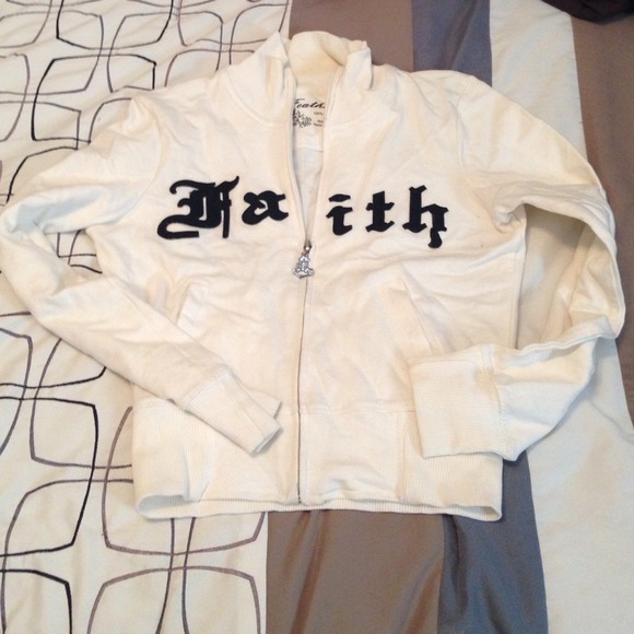 White and black zip up