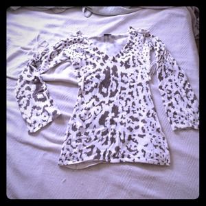 White leopard top