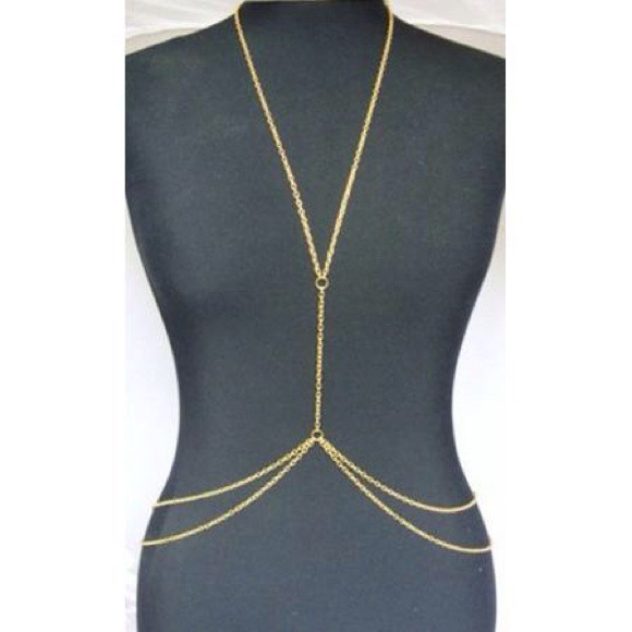 Gorgeous BODY CHAIN NECKLACE - Picture 2 of 2