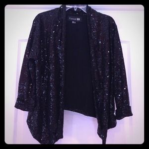 Forever 21 Stretchy Sequins Blazer
