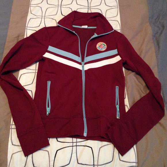 Maroon track jacket