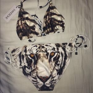 Sold! We Are Handsome Tiger Bikini Size M